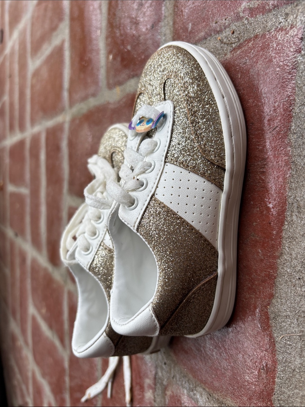 Janie & Jack Glitter Sneakers Size 9